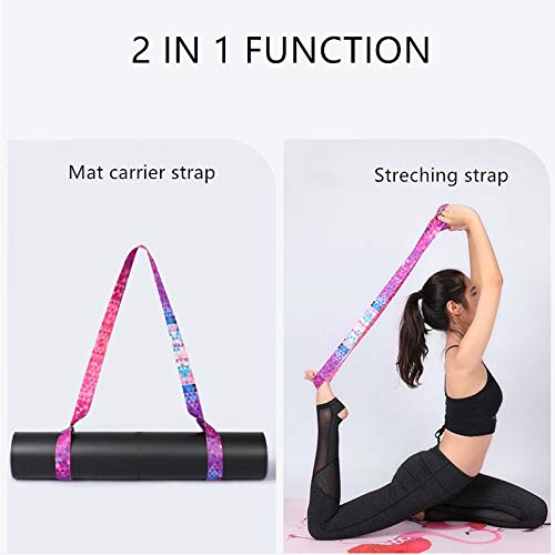 YOGAER Yoga Mat Carrier Strap, Adjustable Thick Straps Sling for C...