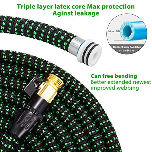 YOJULY Expandable Garden Hose,50 ft Leakproof Lightweight Garden W...