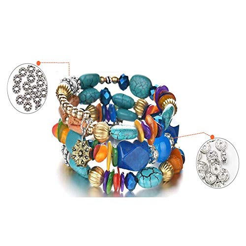 600 Pcs 12 Style Silver Spacer Beads Kit Yoker Jewelry Bead Charm ...