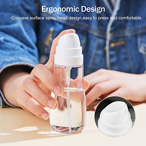 Small Spray Bottle with Fine Mist, 2 Pack 3.4oz/100ml Travel Spray...