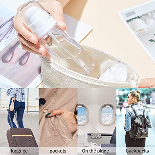 Small Spray Bottle with Fine Mist, 2 Pack 3.4oz/100ml Travel Spray...