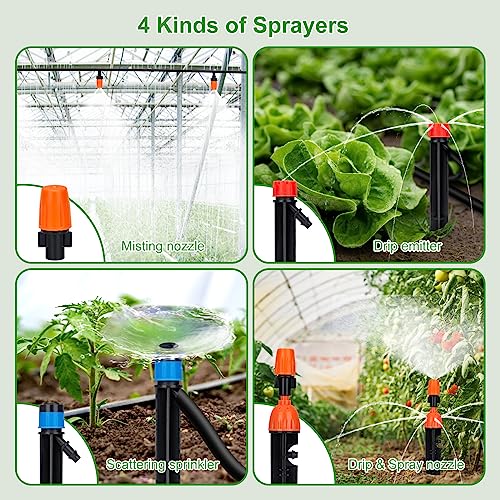 240FT Drip Irrigation System Kit, Yomile Automatic Garden Watering...