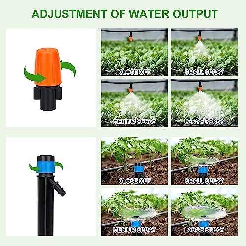 240FT Drip Irrigation System Kit, Yomile Automatic Garden Watering...