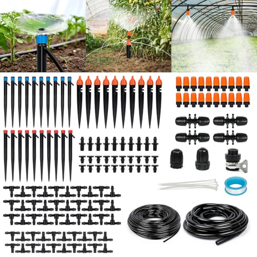 240FT Drip Irrigation System Kit, Yomile Automatic Garden Watering...