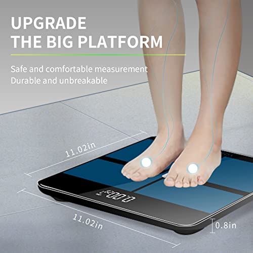 Digital Bathroom Scale for Body Weight, YONCON Body Weight Scale U...