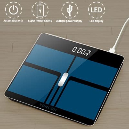 Digital Bathroom Scale for Body Weight, YONCON Body Weight Scale U...