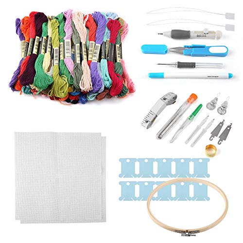 Yongfer Embroidery Pen Set-50 Color Knitting Thread Multi Tool Sew...