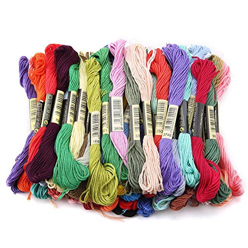 Yongfer Embroidery Pen Set-50 Color Knitting Thread Multi Tool Sew...