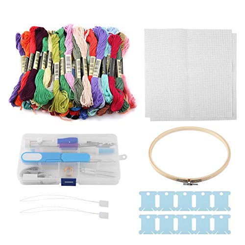 Yongfer Embroidery Pen Set-50 Color Knitting Thread Multi Tool Sew...
