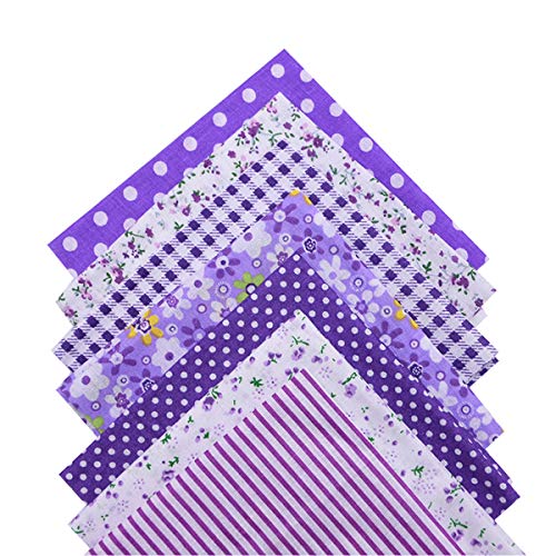 YONGSNOW 7pcs 9.8 x 9.8 25 x 25cm Assorted Floral Printed Squa...