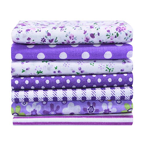 YONGSNOW 7pcs 9.8 x 9.8 25 x 25cm Assorted Floral Printed Squa...