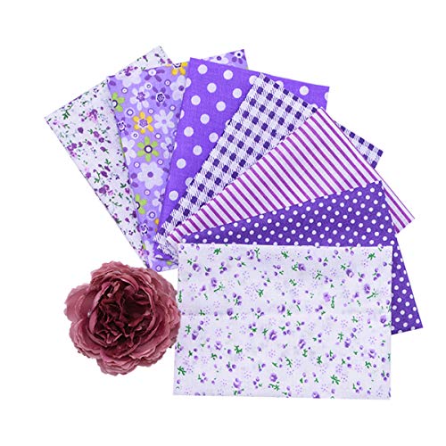 YONGSNOW 7pcs 9.8 x 9.8 25 x 25cm Assorted Floral Printed Squa...