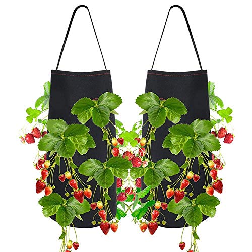 Felt Planting Bag Hanging Strawberry Planting Box Non-Woven Fabric...