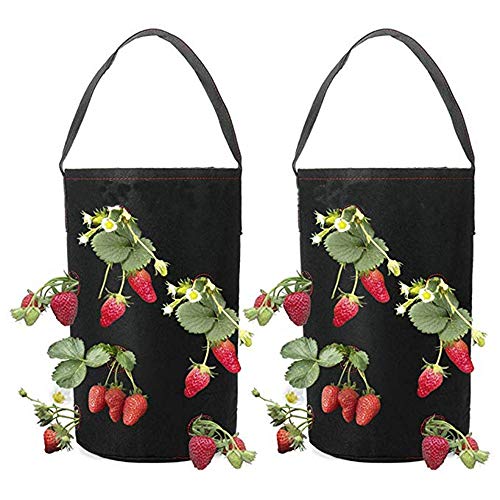 Felt Planting Bag Hanging Strawberry Planting Box Non-Woven Fabric...