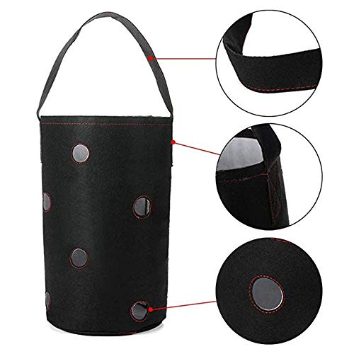 Felt Planting Bag Hanging Strawberry Planting Box Non-Woven Fabric...
