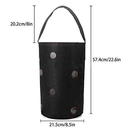 Felt Planting Bag Hanging Strawberry Planting Box Non-Woven Fabric...