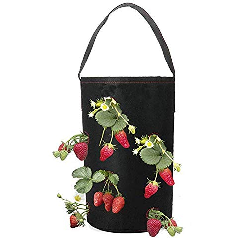 Felt Planting Bag Hanging Strawberry Planting Box Non-Woven Fabric...