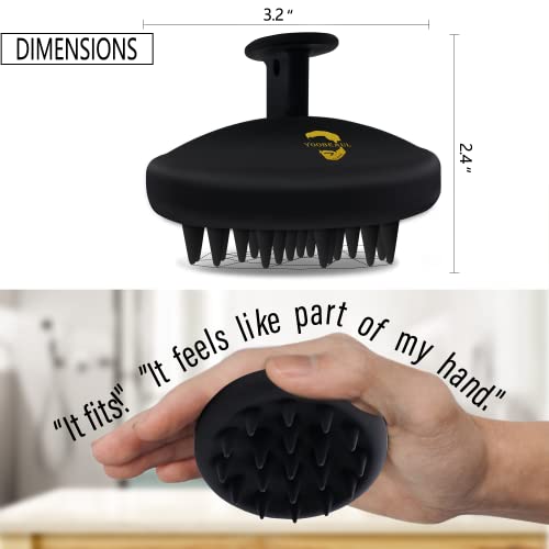 Beard Brush for Men, Hair &Beard Shampoo Silicone Brush -Professio...