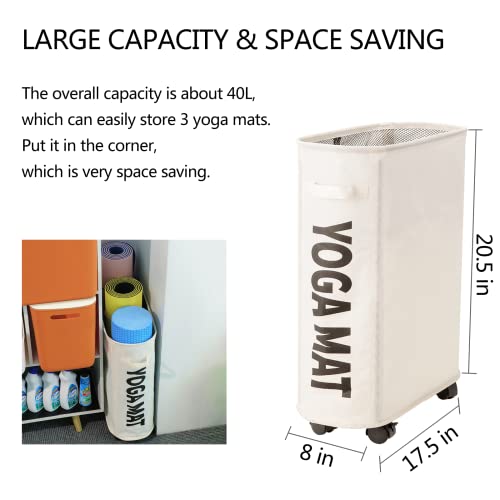 YOOLANSA Yoga Mat Storage Basket, Yoga Mat Storage Racks, Home Gym...