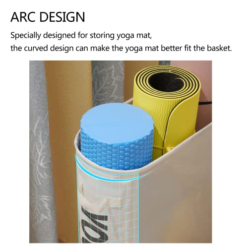 YOOLANSA Yoga Mat Storage Basket, Yoga Mat Storage Racks, Home Gym...