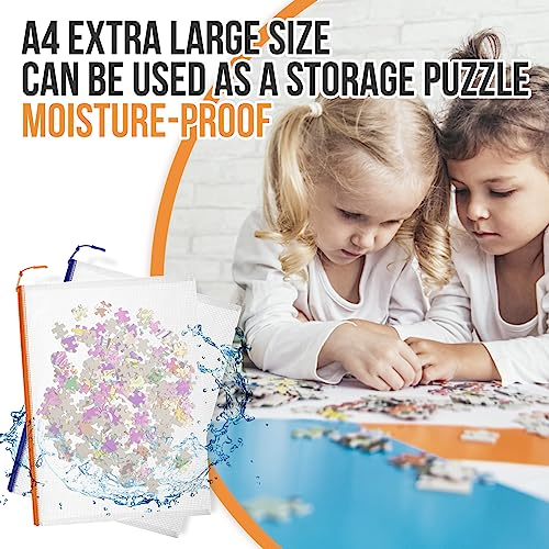 YOPCDJ 24pcs Mesh Zipper Pouch File Bags Puzzle Storage Bags, A4 1...