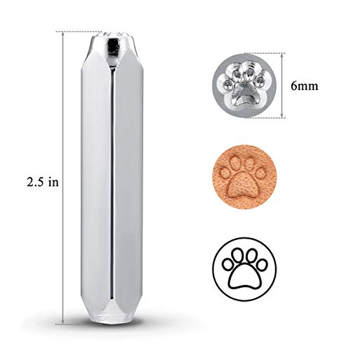 Yoption 6mm Dog Paw Metal Punch Stamp Stamping Tool for Stamping/P...