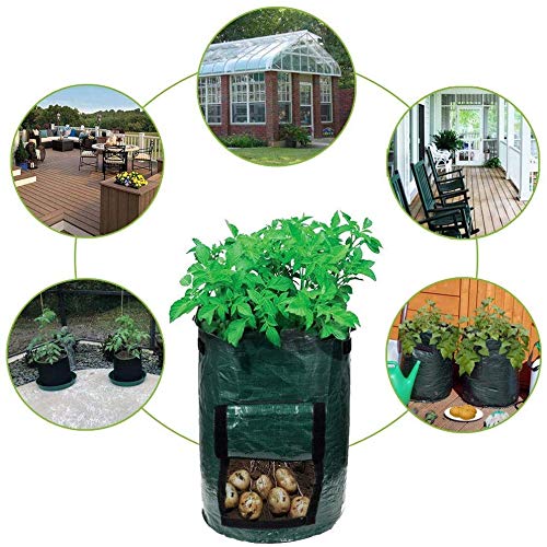 YOQXHY 3 Pack Potato Grow Bags 10 Gallon Garden Vegetables Plant...