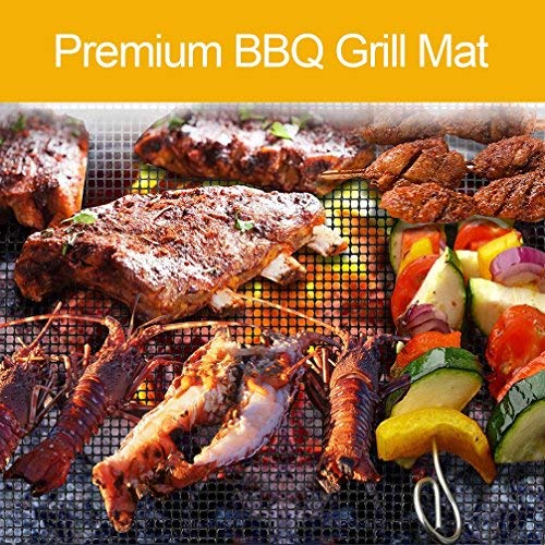 BBQ Grill Mesh Mat- Non-Stick Cooking Mats for Grilled Vegetables/...