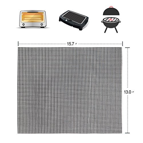 BBQ Grill Mesh Mat- Non-Stick Cooking Mats for Grilled Vegetables/...