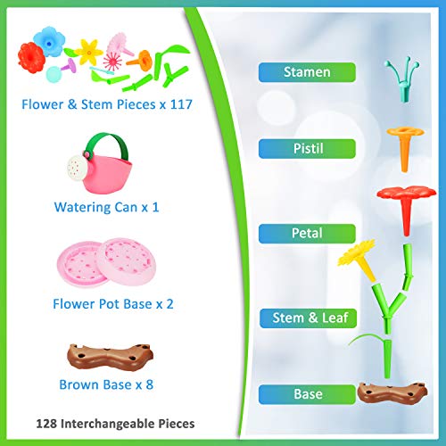 Yosh Kids Flower Garden Building Toys – Pretend Play Child Gardeni...