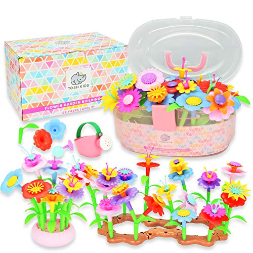 Yosh Kids Flower Garden Building Toys – Pretend Play Child Gardeni...
