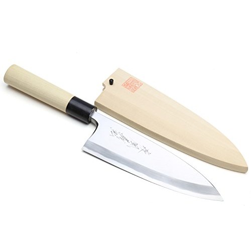 Yoshihiro Shiroko High Carbon Steel Kasumi Deba Japanese Fillet Ch...