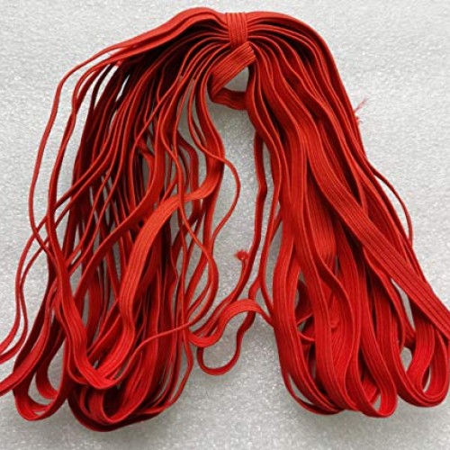 1/4 Inch 6mm Elastic Band Flat Braided Stretch Strap Cord Roll i...