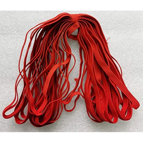 1/4 Inch 6mm Elastic Band Flat Braided Stretch Strap Cord Roll i...