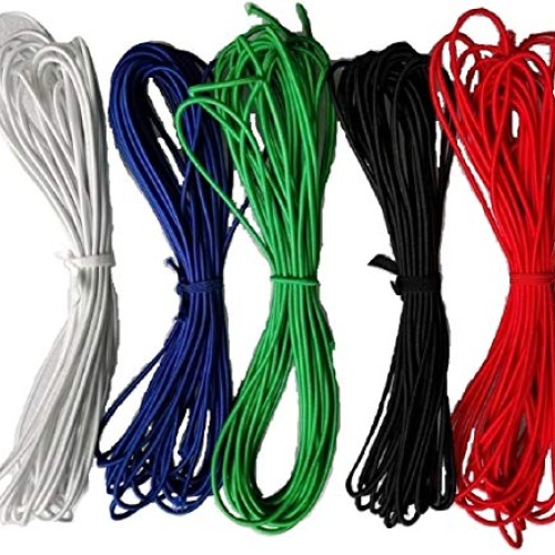 1/8 Inch 3mm Elastic Band Round Braided Stretch Strap Cord Roll ...