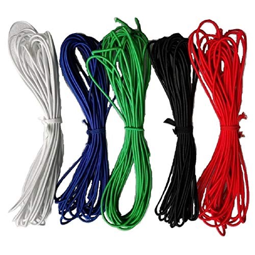 1/8 Inch 3mm Elastic Band Round Braided Stretch Strap Cord Roll ...