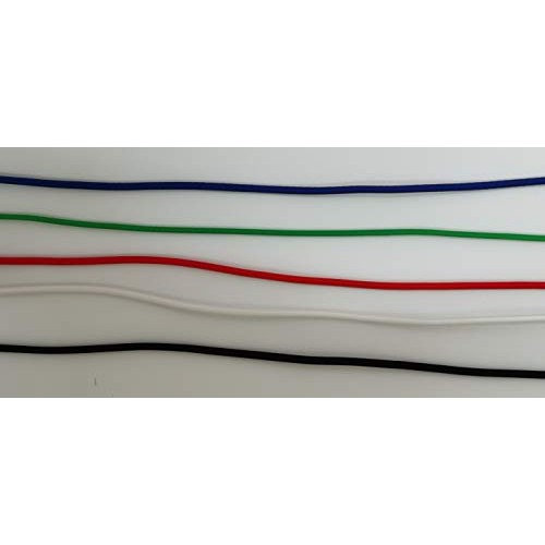 1/8 Inch 3mm Elastic Band Round Braided Stretch Strap Cord Roll ...