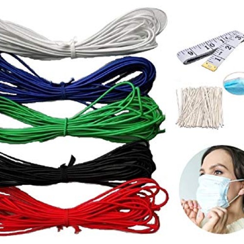 1/8 Inch 3mm Elastic Band Round Braided Stretch Strap Cord Roll ...
