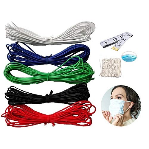 1/8 Inch 3mm Elastic Band Round Braided Stretch Strap Cord Roll ...