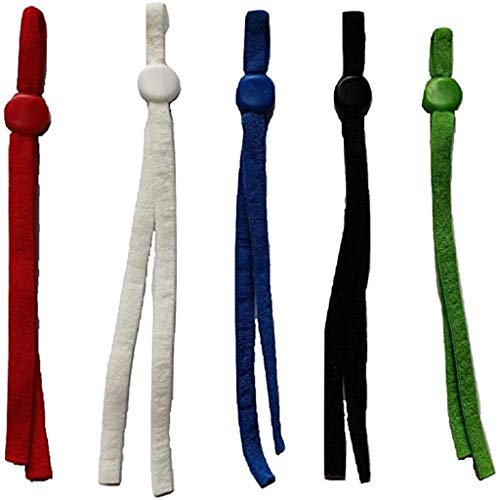 100 Pcs 1/4 Inch 6mm Sewing Elastic Band Cord with Adjustable Bu...