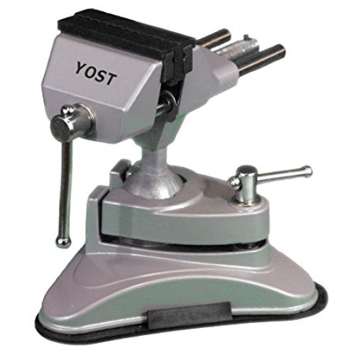 Yost V-275 Portable Vacuum Base Vise, Pivots Multi-Angle, 2.75 Ja...