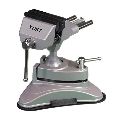 Yost V-275 Portable Vacuum Base Vise, Pivots Multi-Angle, 2.75 Ja...