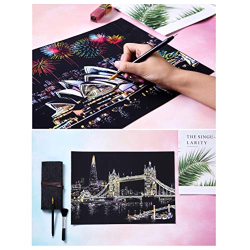 YOTINO 14 Pcs Scratch Art Tools Set, Scratch Sketch Art Painting w...