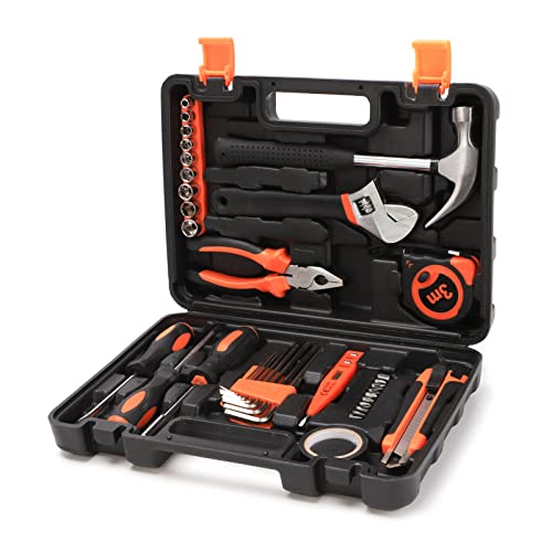Yougfin Tool Set, 38-Piece General Household Basic Hand Tools Kit ...