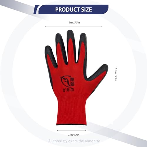 YOUKE OLA 120 Pair Gardening Gloves for Men Women, Breathable Rubb...