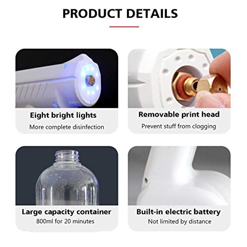 800ML Nano Spray Disinfectant, Portable Handheld Atomizing Fogger ...
