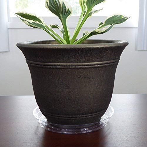 YOUniversal Products 5 Pack of 10 Inch Clear Plastic Plant Saucers...