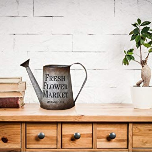 Your Hearts Delight 12 x 8 x 8 Fresh Flower Market Metal Water...