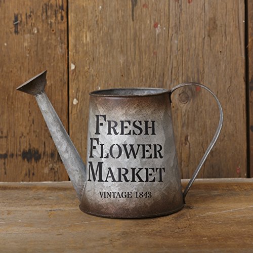 Your Hearts Delight 12 x 8 x 8 Fresh Flower Market Metal Water...