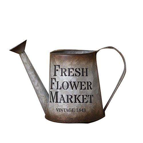 Your Hearts Delight 12 x 8 x 8 Fresh Flower Market Metal Water...